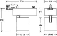 LED-Stromschienenstrahler SCOUT204930502D-STsi