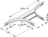 Anbau-T-Stück WSTAR 105.600 E3