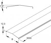 Deckel für Gitterrinne GRD 150/7.5° F
