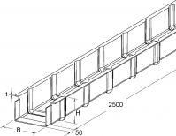 GFK-Kabelrinne BK 140.200 (2,5m)