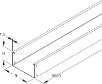Kabelrinne RSU 110.500 F OV