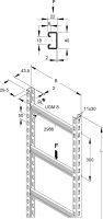 Steigetrasse, 45x608x6000 STUC 45/603/6 S