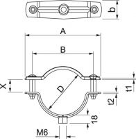 Abstandschelle ASG 732 44 A2