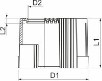 Rohrendtülle 129 TB PG48