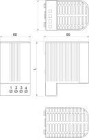 PTC-Isolierte Heizung NSYCR100WU2C