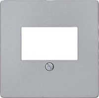 Abdeckplatte TAE 5TG1256-2 aluminium-metallic