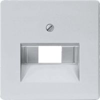 Netzwerk-Abdeckplatte 5TG1257 aluminium-metallic