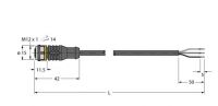 Aktuator-/Sensorleitung RKC4T-10/TEL