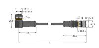 Aktuator-/Sensorleitung WKC4T-5-RSC4T/TEL