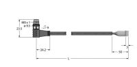 Aktuator- u. Sensorleitung PSW4M-5/TEG