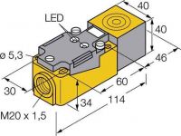 Sensor,ind. Quad. 40mm NI35-CP40-AP6X2