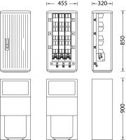 Kabelverteilerschrank IP44 B030 Standard