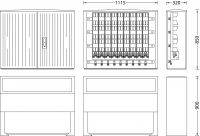 Kabelverteilerschrank IP44 B090 Standard