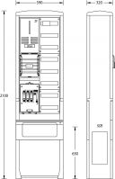 Zähleranschlußsäule ZAS-S-1-1VF Netze BW