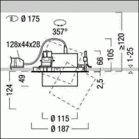 LED-Einbaustrahler VIV2-R L #60716109