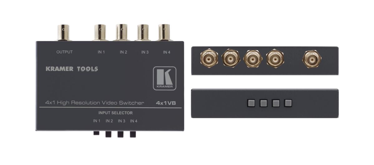 Composite-Video Umschalter 4X1VB Composite-Video Umschalter 4X1VB