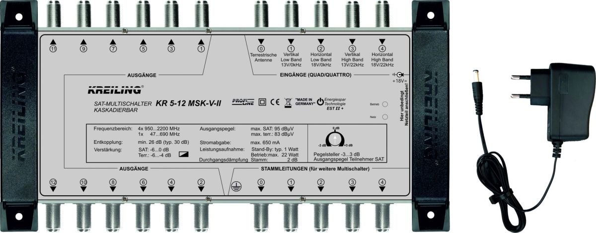 Multischalter kaskadierbar KR 5-12 MSK-III