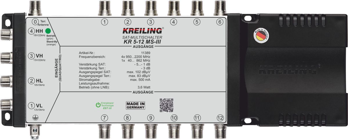 Multischalter KR 5-12 MS-III Multischalter KR 5-12 MS-III