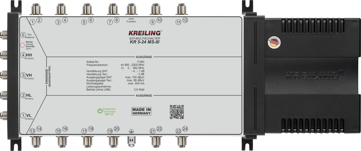 Multischalter KR 5-24 MS-III Multischalter KR 5-24 MS-III