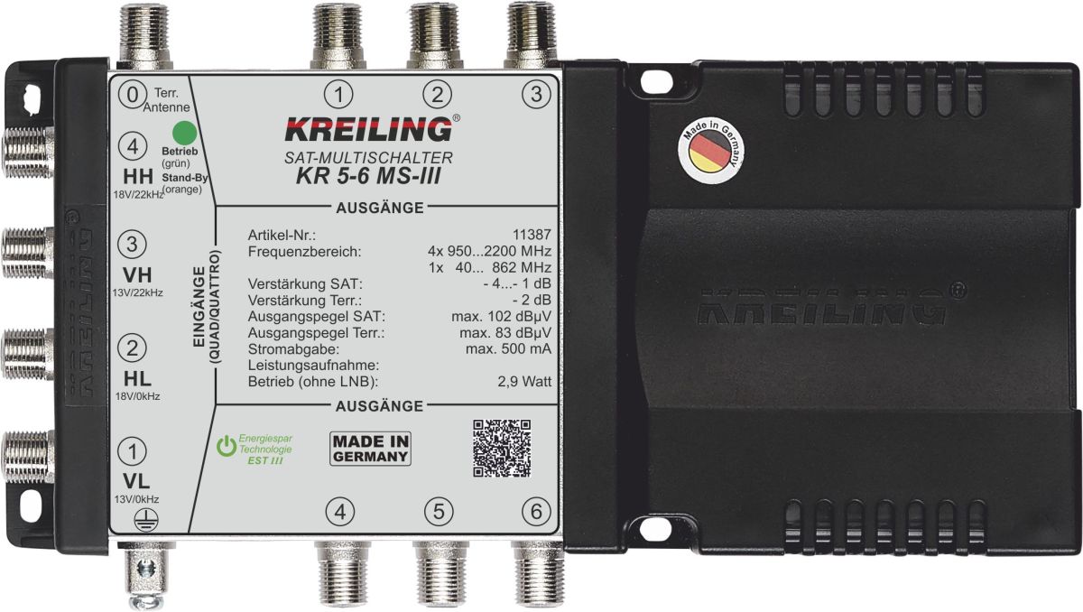 Multischalter KR 5-6 MS-III Multischalter KR 5-6 MS-III