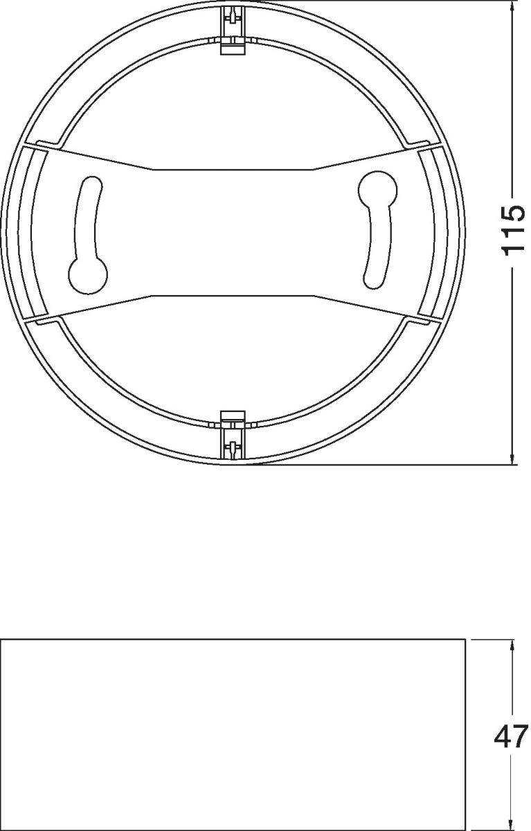 Aufbaurahmen DLIP44FRAMEDN115WT