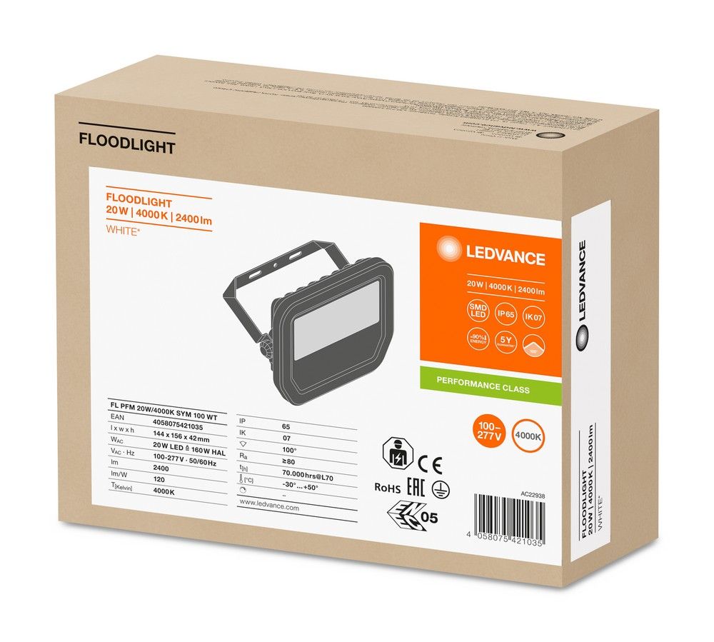 LED-Fluter FLPFM20W4000KSYM100W