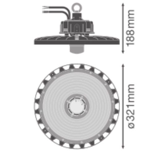 LED-Hallenleuchte m.Sensor HBSENP147840110DIP65