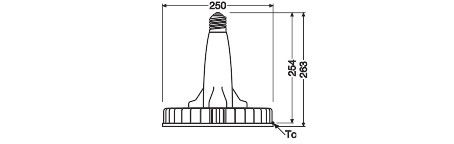 LED-Lampe E40 HIDLEDHigh160W/4000