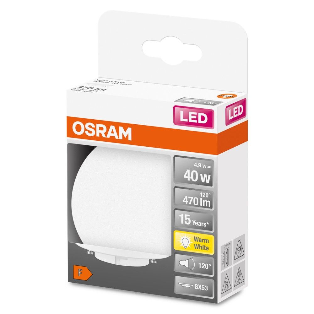 LED-Reflektorlampe GX53 2700K 4,9W 470lm