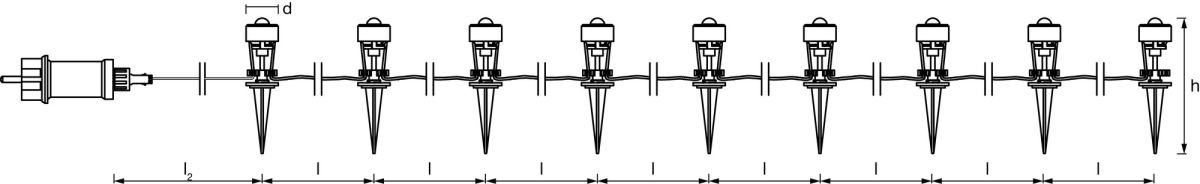 LED-Lichterkette 9lg. ENDURA#4058075478411