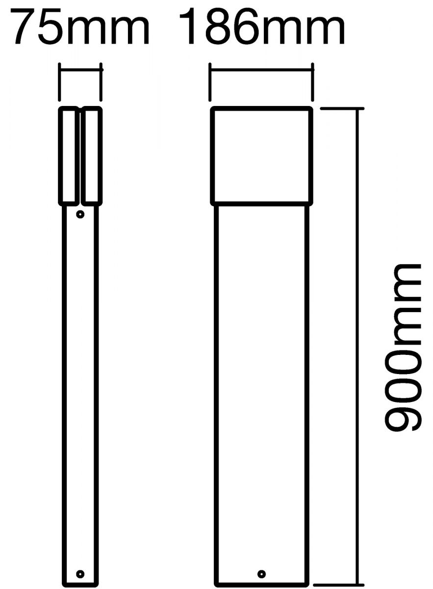 LED-Pollerleuchte 90cm ENDURASTYLEELLIPS.90