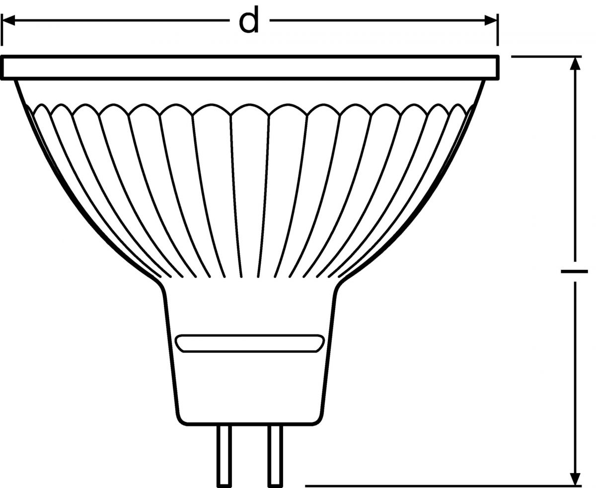 LED-Reflektorlampe MR16 PMR16D5036G8W/2700