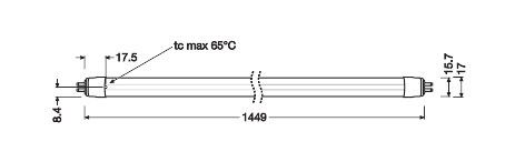 LED-Tube T5 1449mm TUBET5EXTHO49P26W65