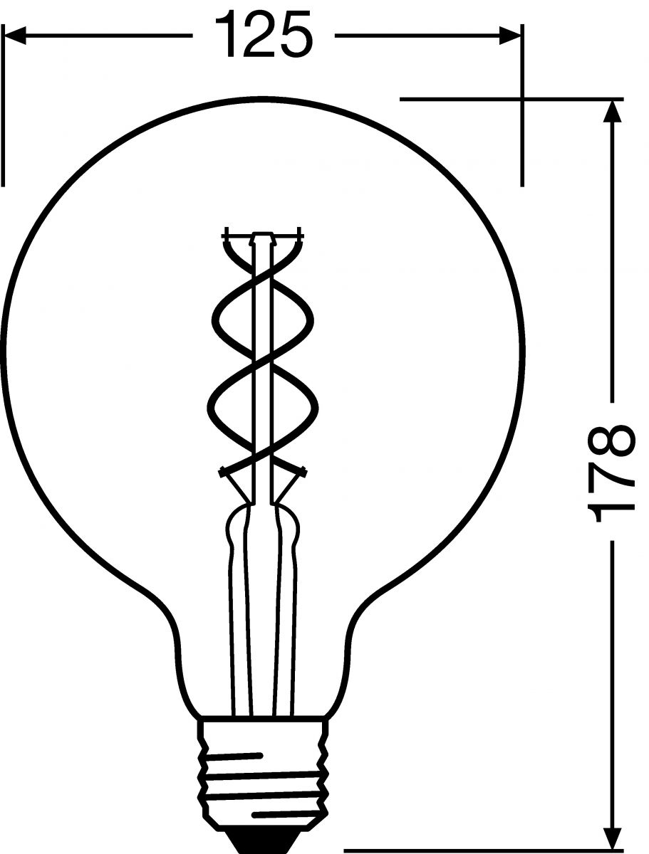 LED-Vintage-Lampe 1906LEDGLOBE5W818FSM