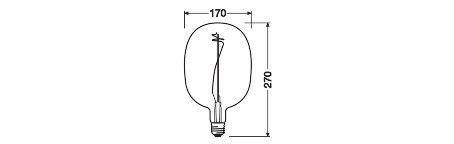 LED-Vintage-Lampe E27 V1906BALPINKD154.5W