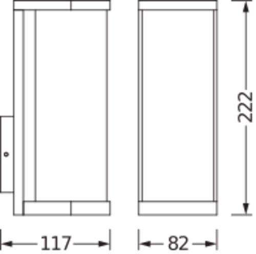Wandleuchte E27 ENDURA#4058075554450