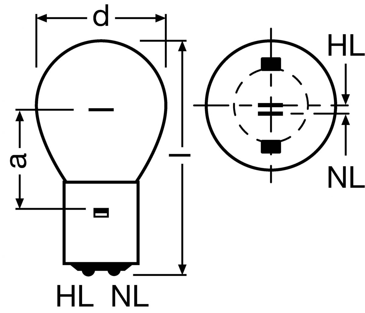 Zweiwendel-Überdrucklampe SIG 1210
