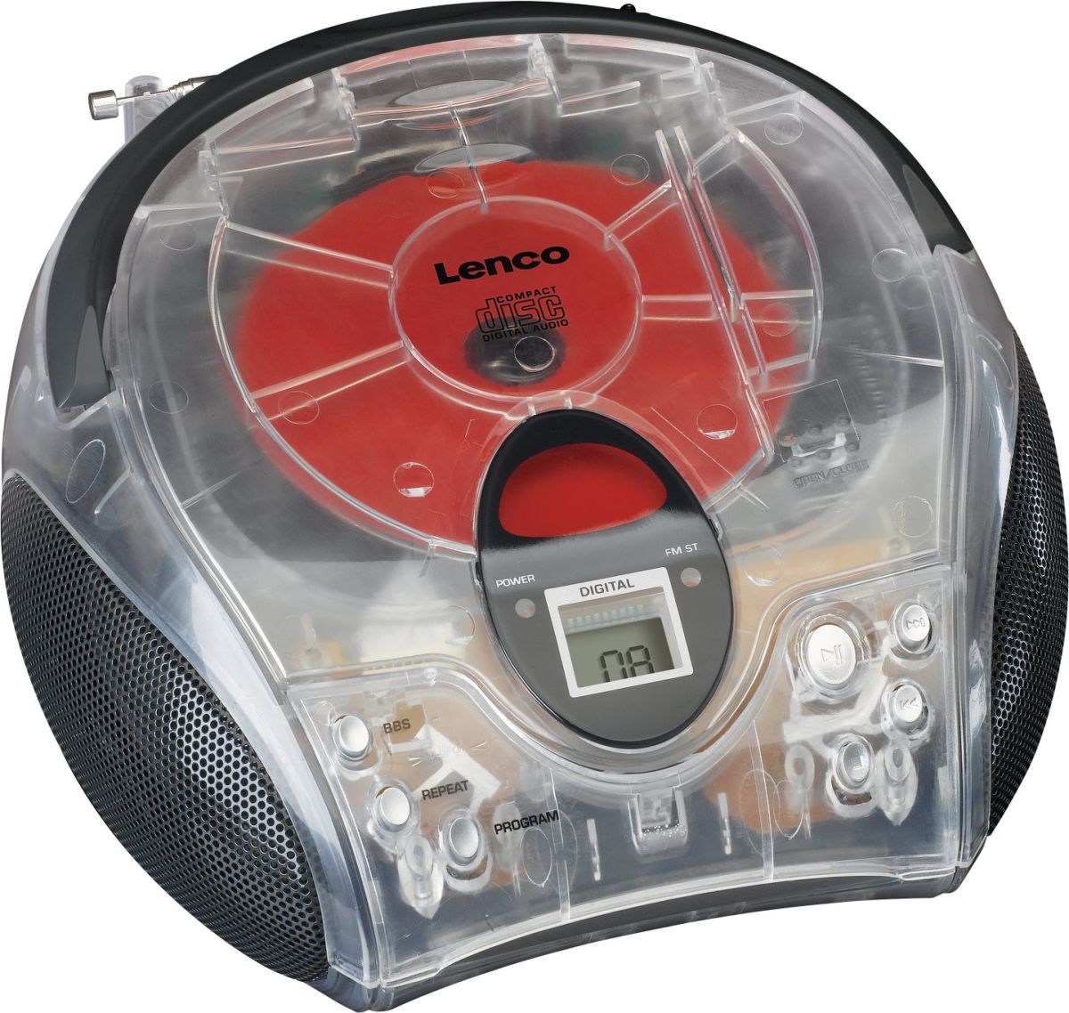 UKW-Radio m.CD SCD-24 transparent