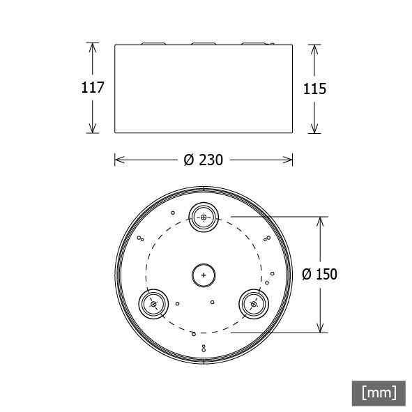 LED-Anbaudownlight VTFM-A101.840/DALIws