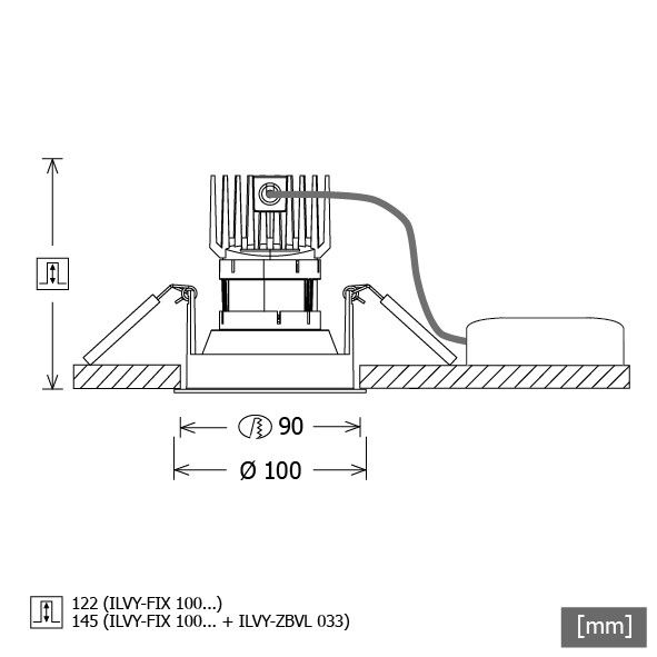 LED-Downlight ILVY-FIX100 #658241