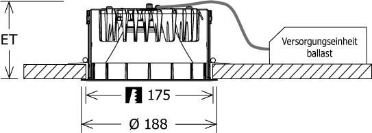 LED-Einbaudownlight FLIR 300.3030.01DAsi