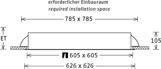 LED-Einbauleuchte PLL57625401/DALI ws