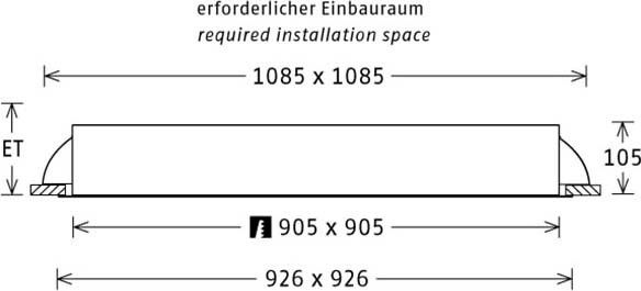 LED-Einbauleuchte PLL57925402/DALI ws