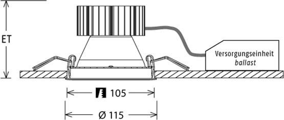 LED-Einbaustrahler FLIR 200 ws #641761