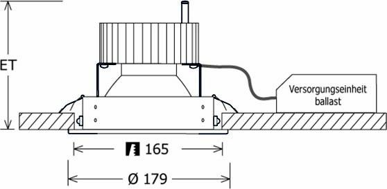 LED-Einbaustrahler SCELP 401.1027.15 si