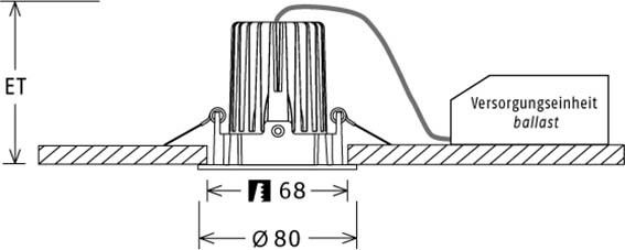 LED-Einbaustrahler VTRXS 13.0527.25 ws