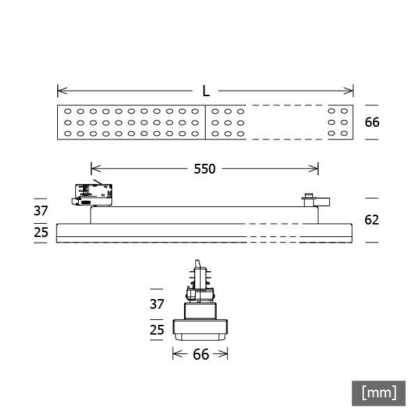 LED-Stromschienenleuchte LUZ-T15 104.840.ASsi
