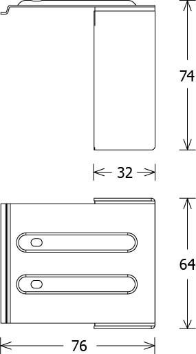 Wandhalter LK-Z 070.114 sw