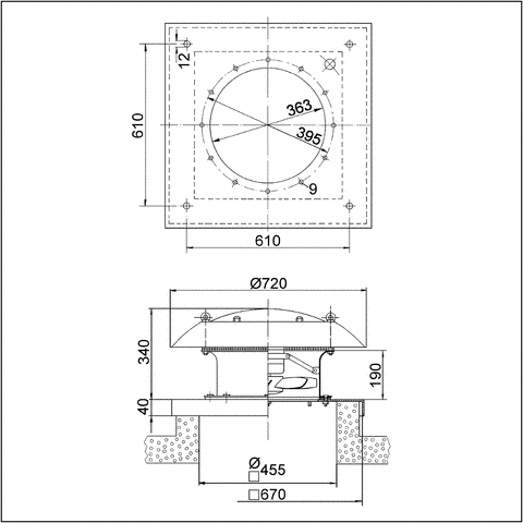 Axial-Dachventilator DZD 35/4 B