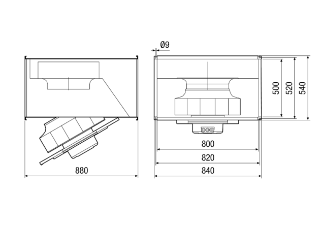 Kanalventilator DPK 50 EC